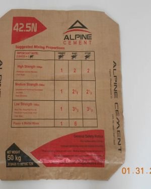 50kg Cement Bag Paper Bags for Cement Empty Cement Bag Price