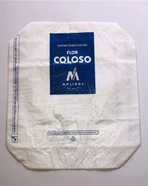 China Factory PP Woven Valve Empty Cement Bag with Square Bottom Packing Tile Adhesive Cement