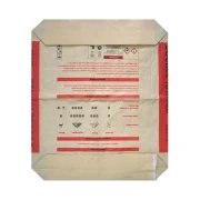 China Factory PP Woven Valve Empty Cement Bag with Square Bottom Packing Tile Adhesive Cement