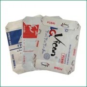 China Factory PP Woven Valve Empty Cement Bag with Square Bottom Packing Tile Adhesive Cement