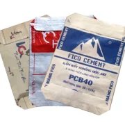 China Factory PP Woven Valve Empty Cement Bag with Square Bottom Packing Tile Adhesive Cement