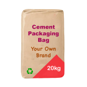 Custom Cement Kraft Paper Bags 25kg 50kg Bulk Bag Cement With Valve Heavy Duty Packaging Sack Poly Construction Bag
